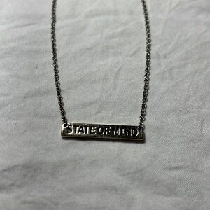 “State Of Mind” Pendent Icing Necklace